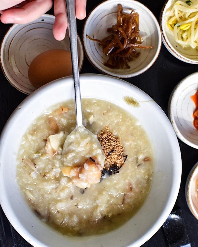 Korean abalone porridge from Migabon (미가본) at myeongdong!
