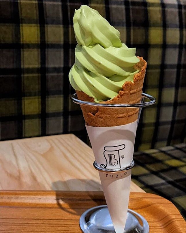 My favorite item at @Pablo_cheese_tart_singapore is ironically their Matcha Softserve.