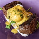The kind of brunch I would love to wake up to - Signature Steak Benny ($29) from @spruce_sg!