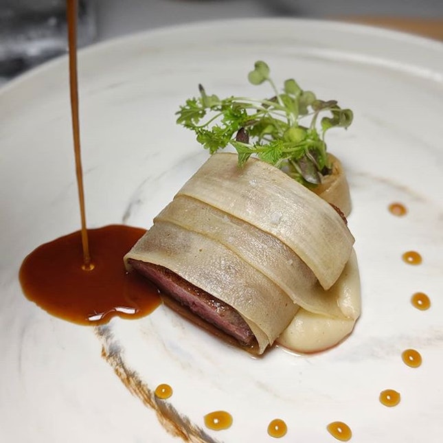 The Early Fatback: Te Mana Lamb from New Zealand with Salsify Variation and Angelique from the degustation experience at Restaurant JAG, the French fine dining restaurant along Duxton Road which just received a Michelin star this year (@restaurantjagsg).
