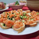 The last dish that I made this year was salmon tartare.