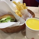 Always the most satisfying meal ever 🍔 🍟 
#mosburger #fastfood #thickcutfries #burpplesg #burpple #teriyakichickenburger #cornsoup #japanese #burgerandfries #burger #fries #dhobyghaut #plazasingapura