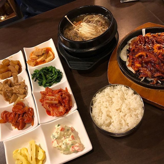 Korean Dinner #beautyworld #korean #bulgogi #burpple #burpplesg