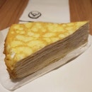 Hokkaido milk crepe cake from yoshinoya #yoshinoyasg .