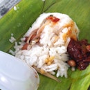 Traditional nasi lemak! yuuuumeh
