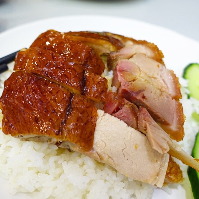 Roasted Goose & Pork with rice.