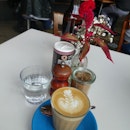My latte from Auction Rooms Cafe.