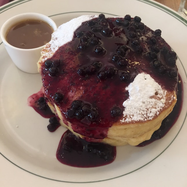 Blueberry Pancake With Maple Butter ($22)