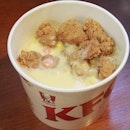 Dinner tonight was the all new KFC Rice Bucket!