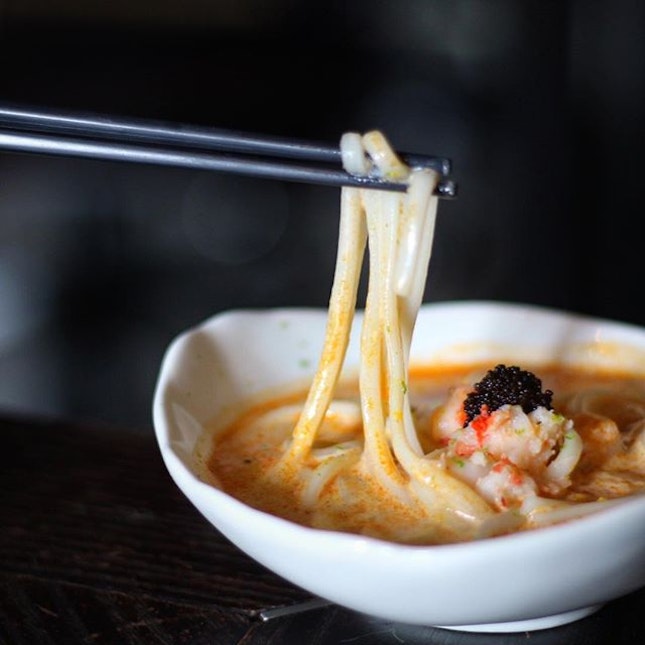 A bowl of lobster udon would be perfect for a cold morning.