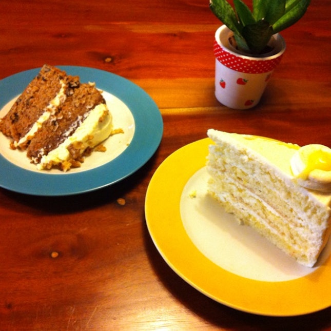 Carrot Cake And Lemon Cake