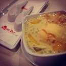 Fresh mango sago Powell soup with mango ice cream and coconut pudding #burpple #foodporn #dessert