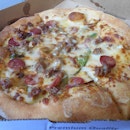 My brunch: chilli beef pizza from domino's.
