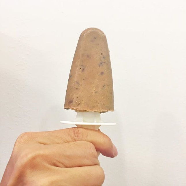Weekends call for some old school homemade 'potong' ice cream made with Bonsoy soy milk!