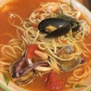 Seafood Spaghetti Soup