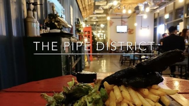 The Dark Side of Charcoal Fish and Chips @thepipedistrict  Charcoal battered dory that looks unappetising from its apperance but the pearl white meat within is firm and moist and you can even savour the natural sweetness with every bite.