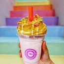 Indulge in a Fruity Pebbles Crododo Milkshake @cerealcitizen in MidtownCerealsly..