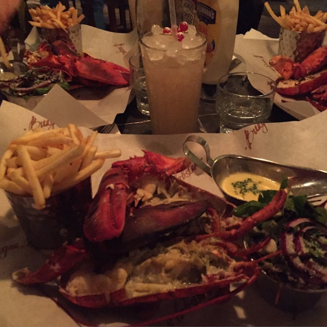 Whole Steamed Lobster