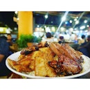 Subibi Big Rice ($23.80) - Singa Style BBQ with steak, sumibi yakitori, beef and pork.