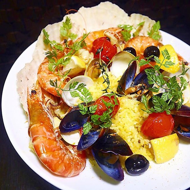 Seafood Paella - part of the Bejewelled Christmas by the bay” festive buffet ($58 to $68++).