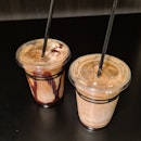 iced cafe mocha ($8) & iced cafe latte ($7)