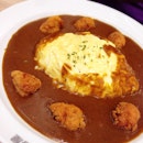 Omelette Fried Chicken Curry