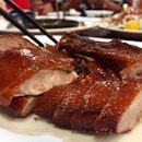 Succulent roast duck (half:RM28) without the need to dip any sour plum or chilli sauce.