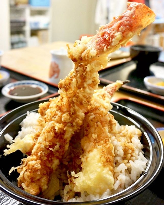 One of the best dish from Hokkaido trip, king crab tempura.