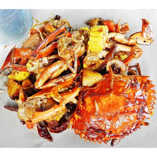 Crabs In Kung Pao Sauce (SGD $28 / 500g) @ Wholly Crab.