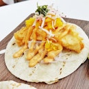 Breaded Snapper Fish Taco (SGD $6) @ Dallas Restaurant & Bar.