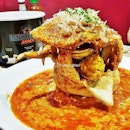 Dungeness Crab In Chili Crab Gravy (SGD $7.80 per 100g, pictured 1.3kg for $101.40) @ Dancing Crab.