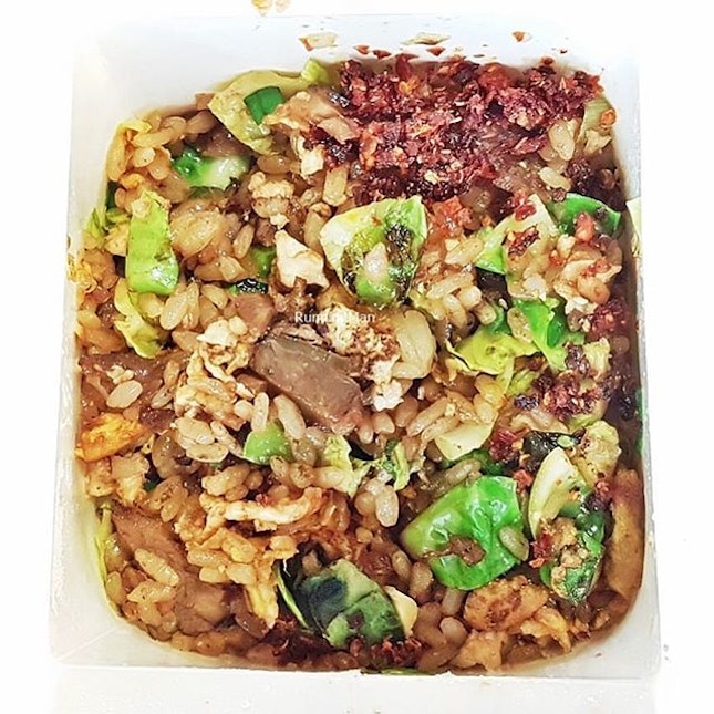 Shanghai Fried Rice With Braised Beef And Brussels Sprouts (SGD $8.30) @ Wok Hey.