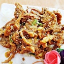 Milky Fried Abalone Mushrooms (SGD $12 / $18 / $24) @ Jin Hock Seafood.