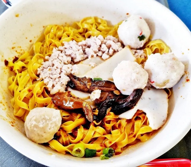 Bak Chor Mee (SGD $3.50) @ Chun Fu Fishball Minced Meat Noodle Laksa.
