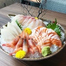 Interesting sashimi we combination we have today.