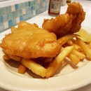 Today's Lunch; Beer Battered Fish & Chips ($8.90) 🐠 I think for the size of the fish, it's value for money.
