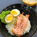 Mentaiko ebi don [$5.50]
Wasabi chicken katsu don [$6] .