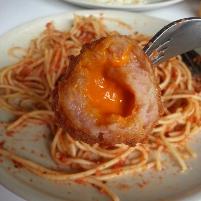 Cheesy Meatballs Pasta