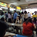 long long queue at fish soup stall