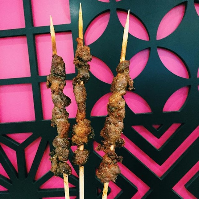 Newly opened in Square 2, @alatiskewers serve up delicious barbecued lamb skewers.