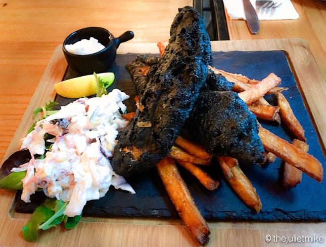 Charcoal (cod) Fish And Chips