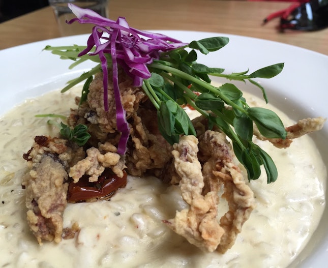 Blue Swimmers & Soft Shell Crab Risotto 