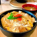 A Katsudon lunch after a soak in the onsen.
