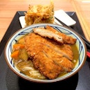Katsu Curry Udon and Kakiage (Mixed Vegetable Tempura) - just needed a quick dinner without having to queue!!