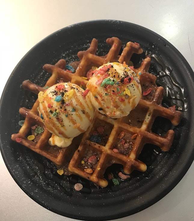 Double Scoop With Waffle
