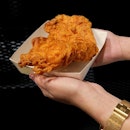 Love shape fried chicken !