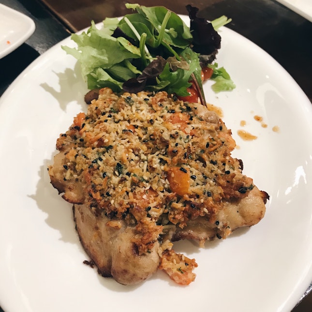 Parmesan Crusted Grilled Chicken Leg ($22.8)