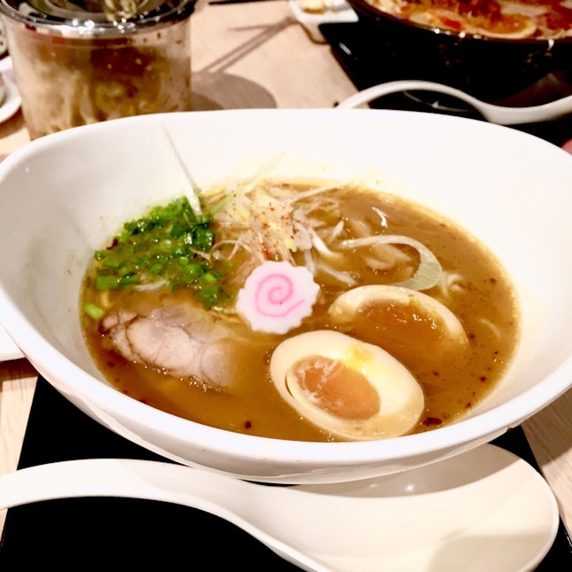 Crab Stock Ramen with Flavoured Egg ($15.90) 