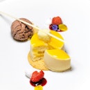 Mirabelle Plum Mousse Génoise (part of 4 course dinner at $98++, or 3 course lunch at $78++).