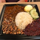 Nasi Lemak With Beef Rendang ($9.90)